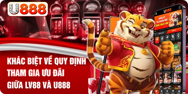 Khác biệt về quy định tham gia ưu đãi giữa LV88 và U888