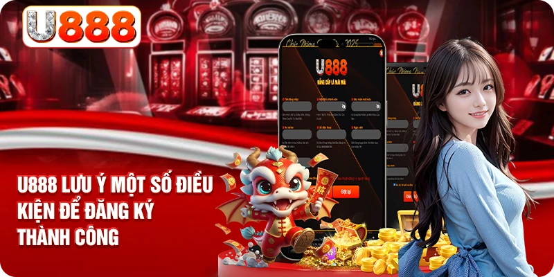 U888 lưu ý một số điều kiện để đăng ký thành công