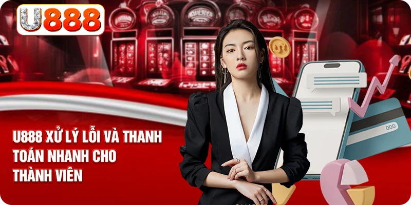 U888 xử lý lỗi và thanh toán nhanh cho thành viên